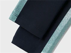 Name It dark sapphire/gray mist glitter leggings